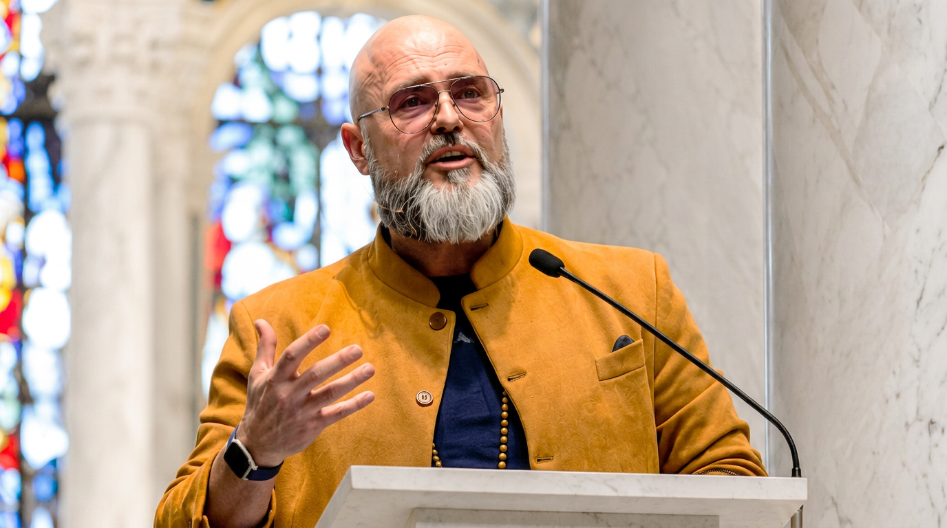 Mark A. Grainger speaking from the podium